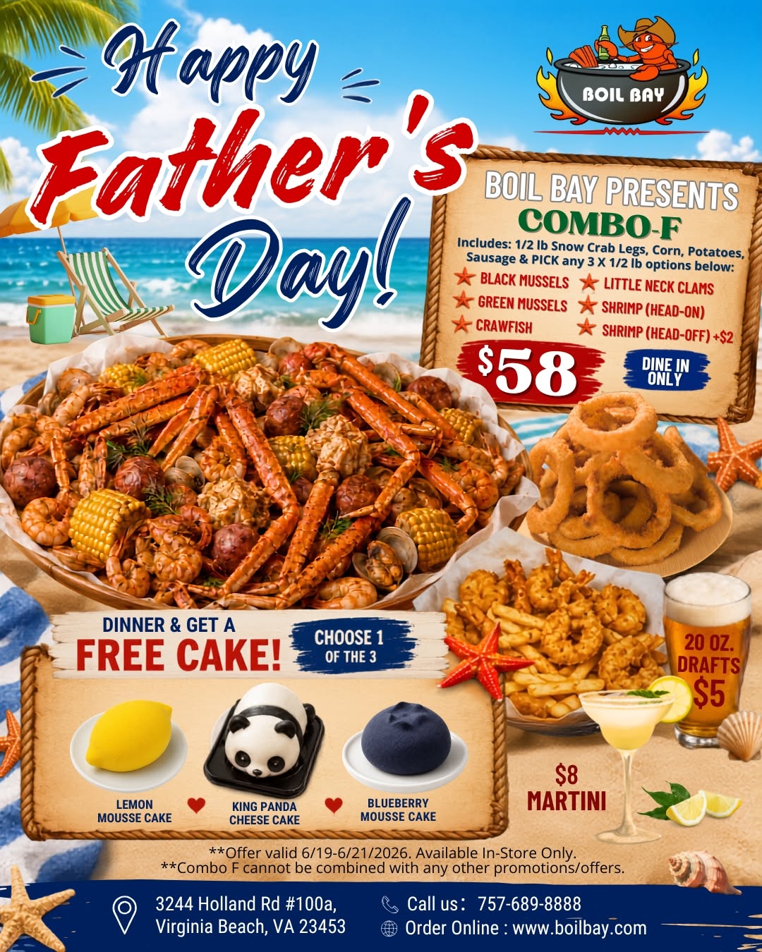 Happy Father's Day at Boil Bay — Combo-F Special